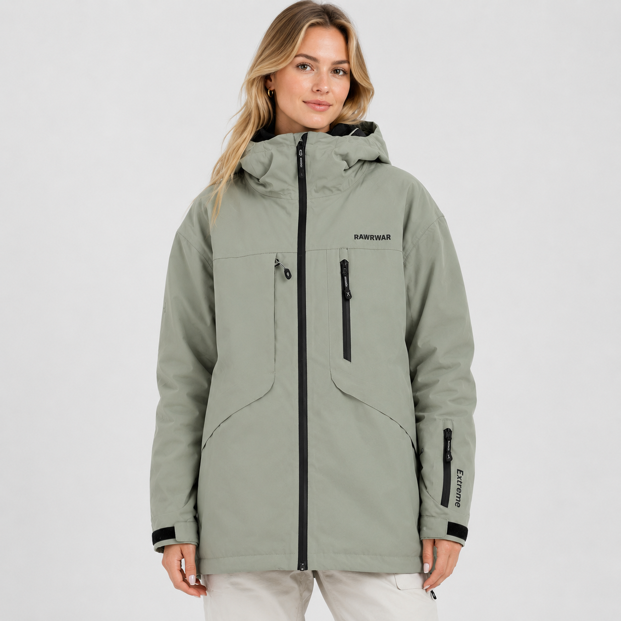 Freya Drummond | Veste de ski extrême imperméable à capuche pour l’hiver