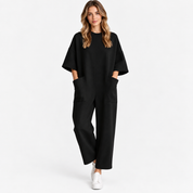 Freya Hastings | Wide Leg Jumpsuit With Short Sleeves