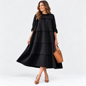 Freya Nash | Ruffled Tiered Midi Dress