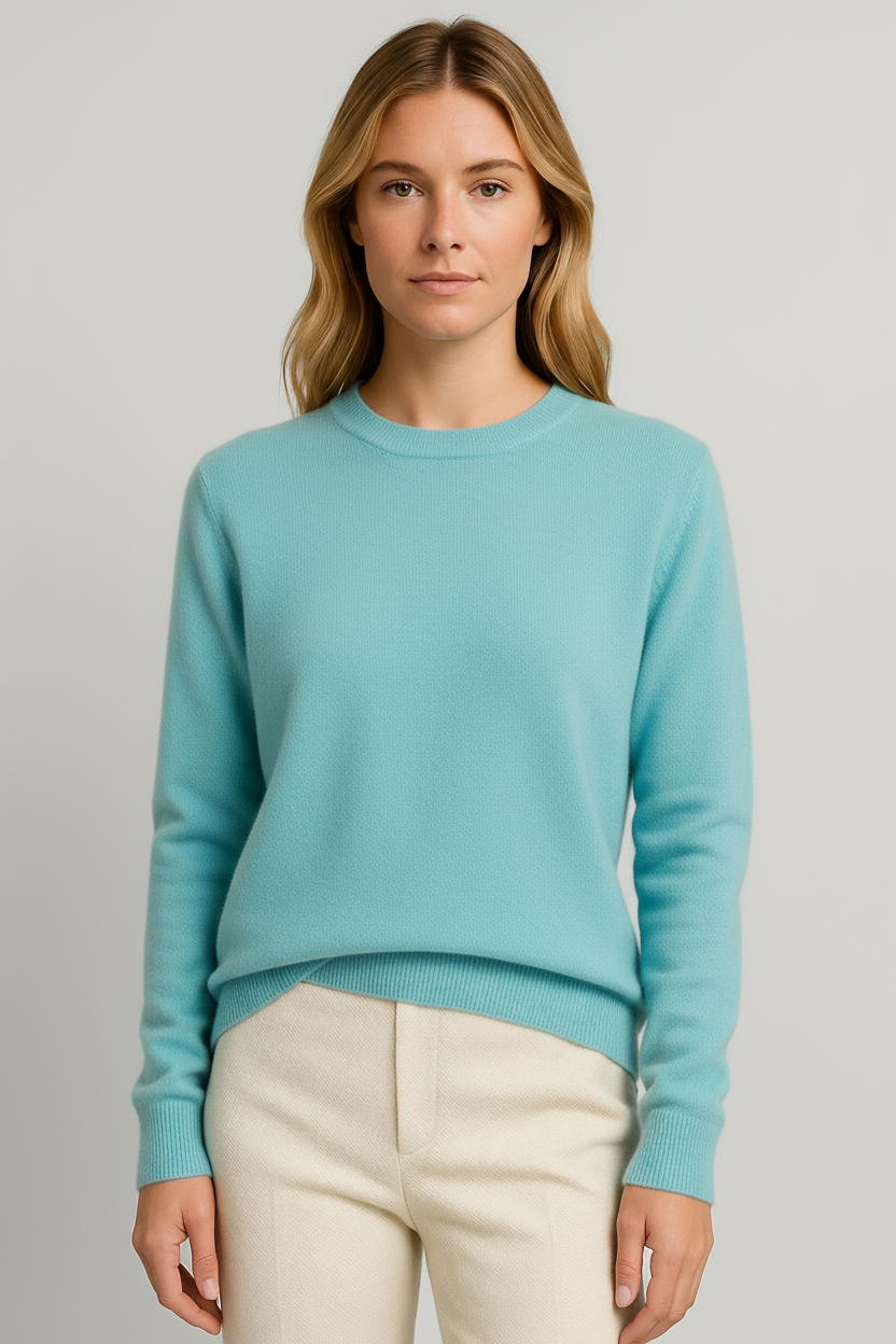 Freya Harper | Classic Crewneck Cashmere Sweater