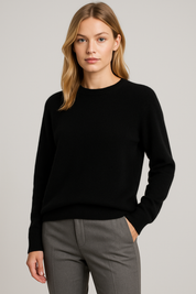 Freya Harper | Classic Crewneck Cashmere Sweater