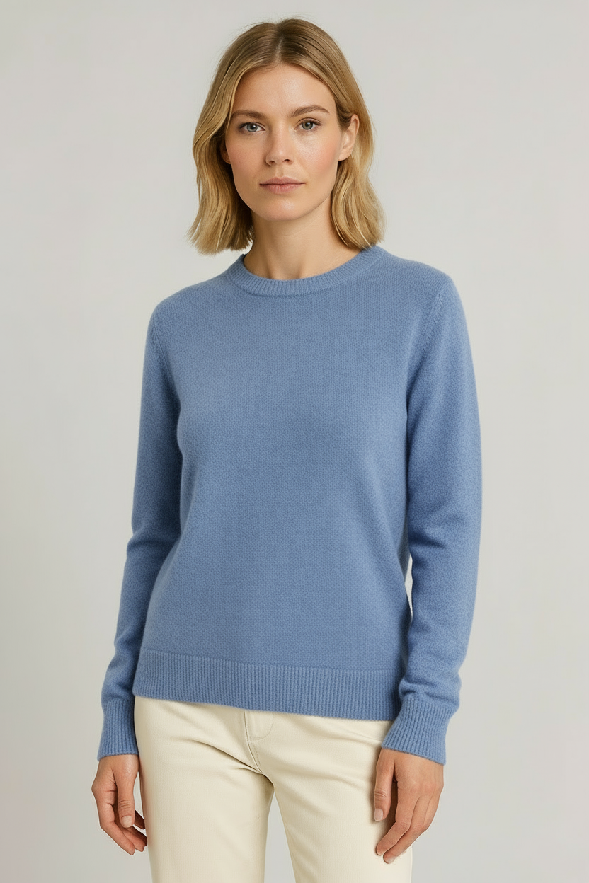 Freya Harper | Classic Crewneck Cashmere Sweater