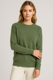 Freya Harper | Classic Crewneck Cashmere Sweater
