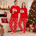 Frost Nook | Pyjamas de Noël rouges à imprimé ours polaire pour homme et femme / unisexes