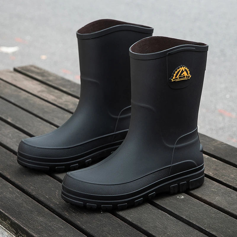 Leonardo Rossi | Waterproof Knee-High Rain Boots for Men