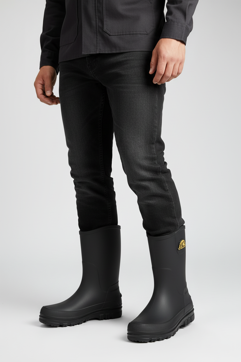 Leonardo Rossi | Waterproof Knee-High Rain Boots for Men