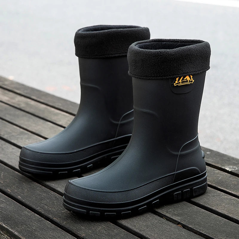 Leonardo Rossi | Waterproof Knee-High Rain Boots for Men