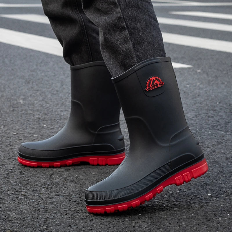 Leonardo Rossi | Waterproof Knee-High Rain Boots for Men