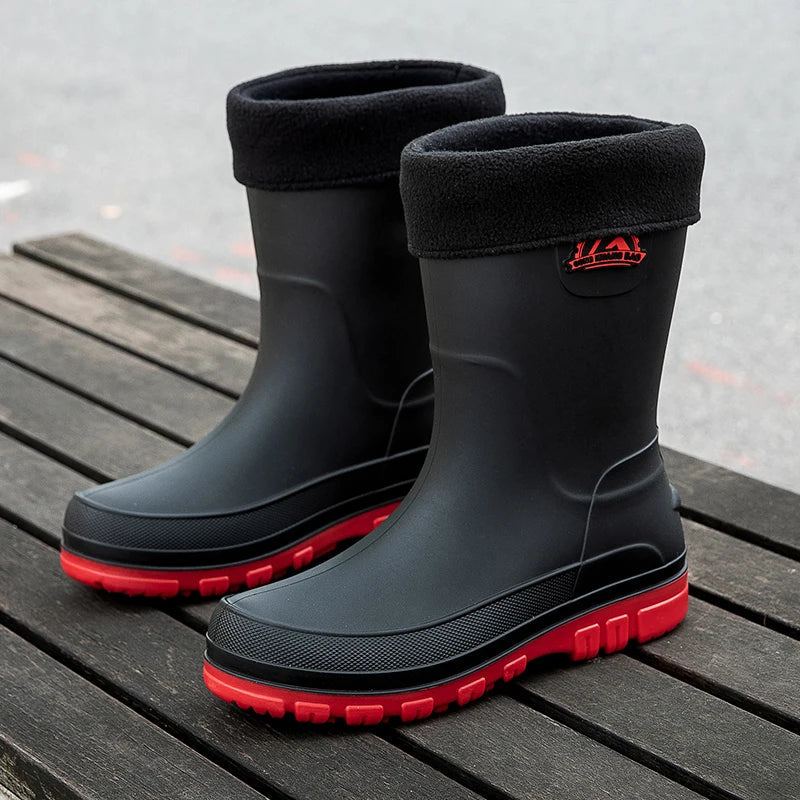 Leonardo Rossi | Waterproof Knee-High Rain Boots for Men