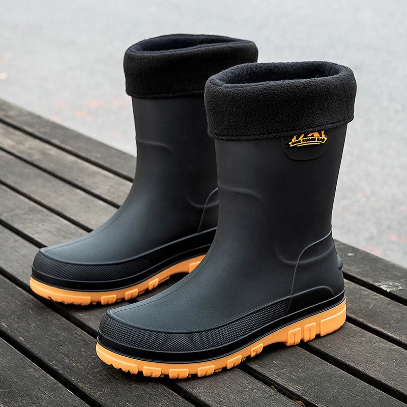 Leonardo Rossi | Waterproof Knee-High Rain Boots for Men