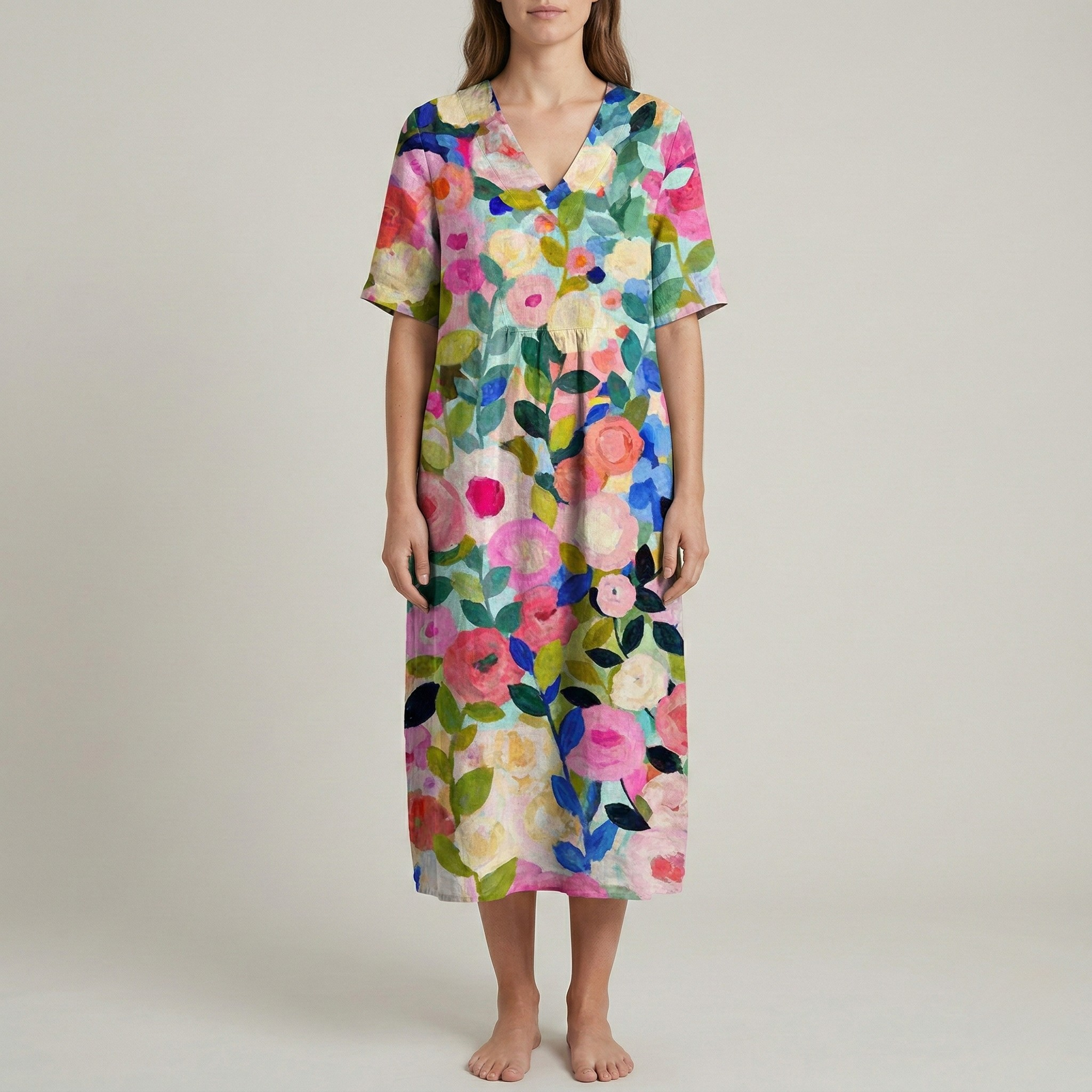 Zinnia Holloway | Floral Midi Dress