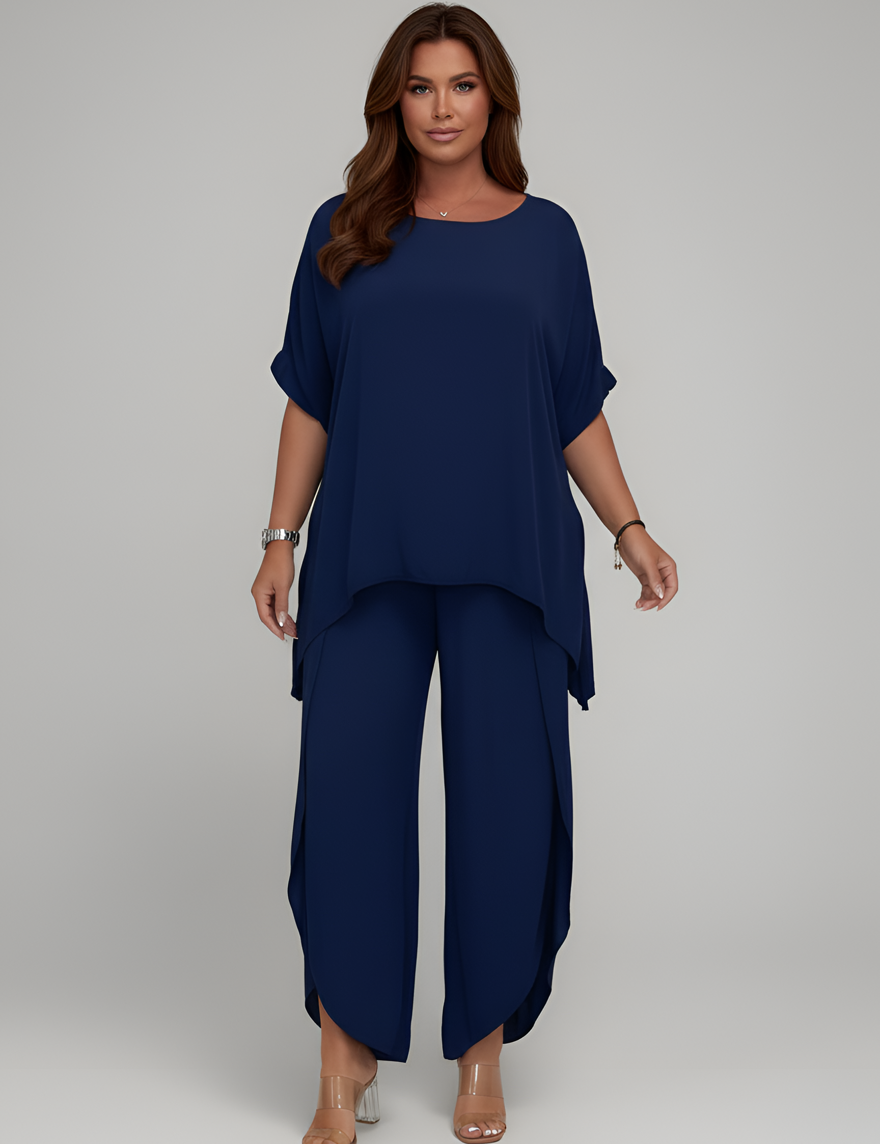 Tallulah Whitmore | Chiffon Top and Pants Set