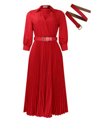 Genevieve Ricci | Elegant Maxi Plus SizeDress with Belt