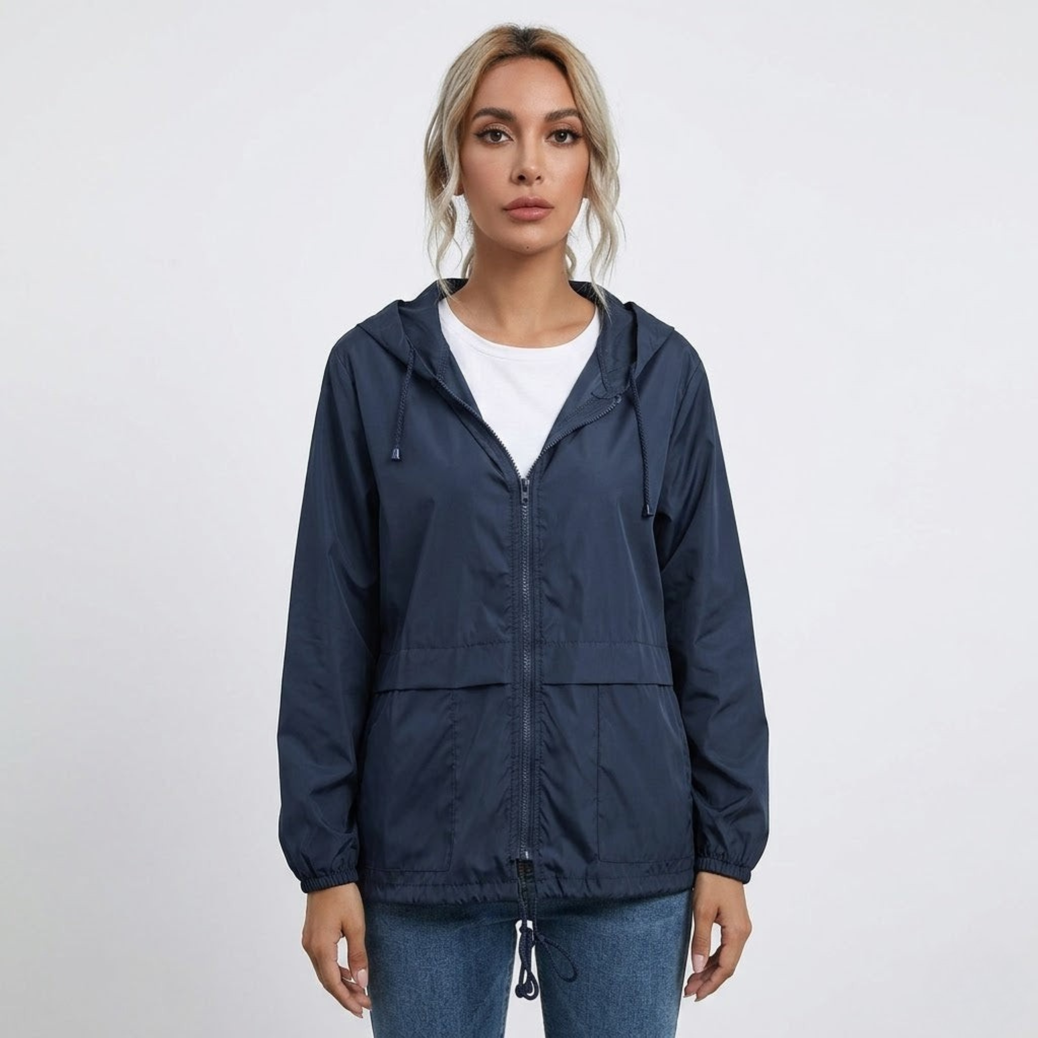 Georgina Mills | Lightweight Hooded Rain Jacket with Everyday Luxe Protection