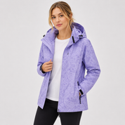Georgina Wright | Veste coupe-vent à capuche imprimée florale