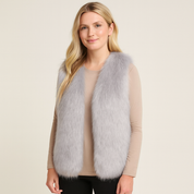 Gianna Moreau | Luxury Women's Bodywarmer with Faux Fur Look