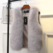 Gianna Moreau | Luxury Women's Bodywarmer with Faux Fur Look
