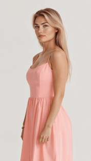 Gianna Voss | Elegant Midi A-Line Prom Dress