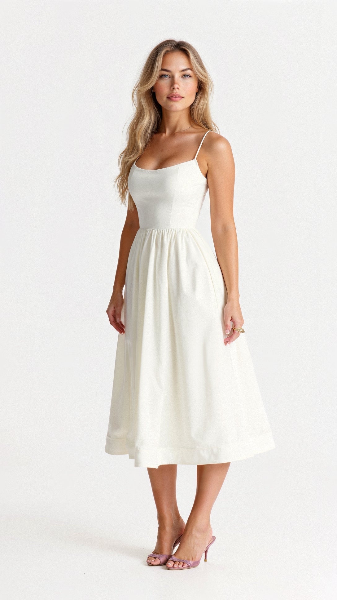 Gianna Voss | Elegant Midi A-Line Prom Dress