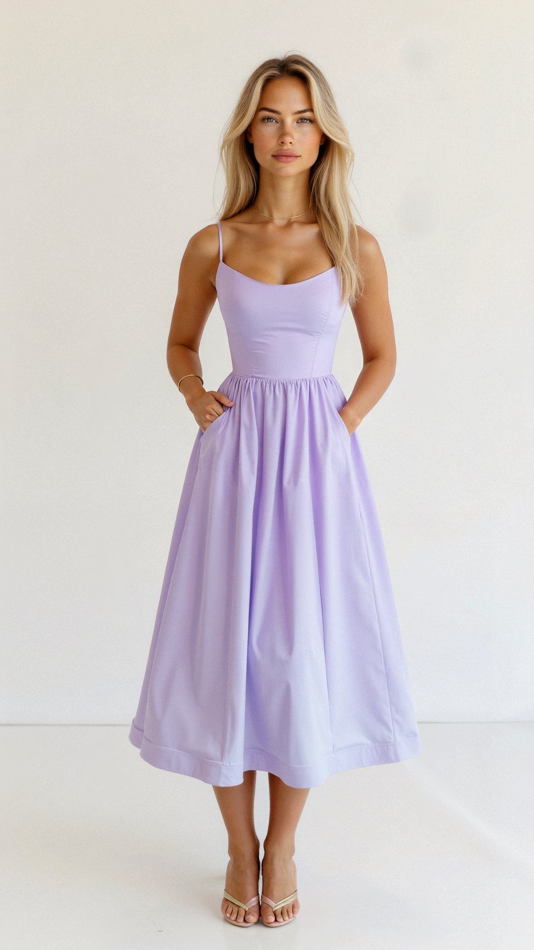 Gianna Voss | Elegant Midi A-Line Prom Dress