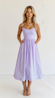 Gianna Voss | Elegant Midi A-Line Prom Dress