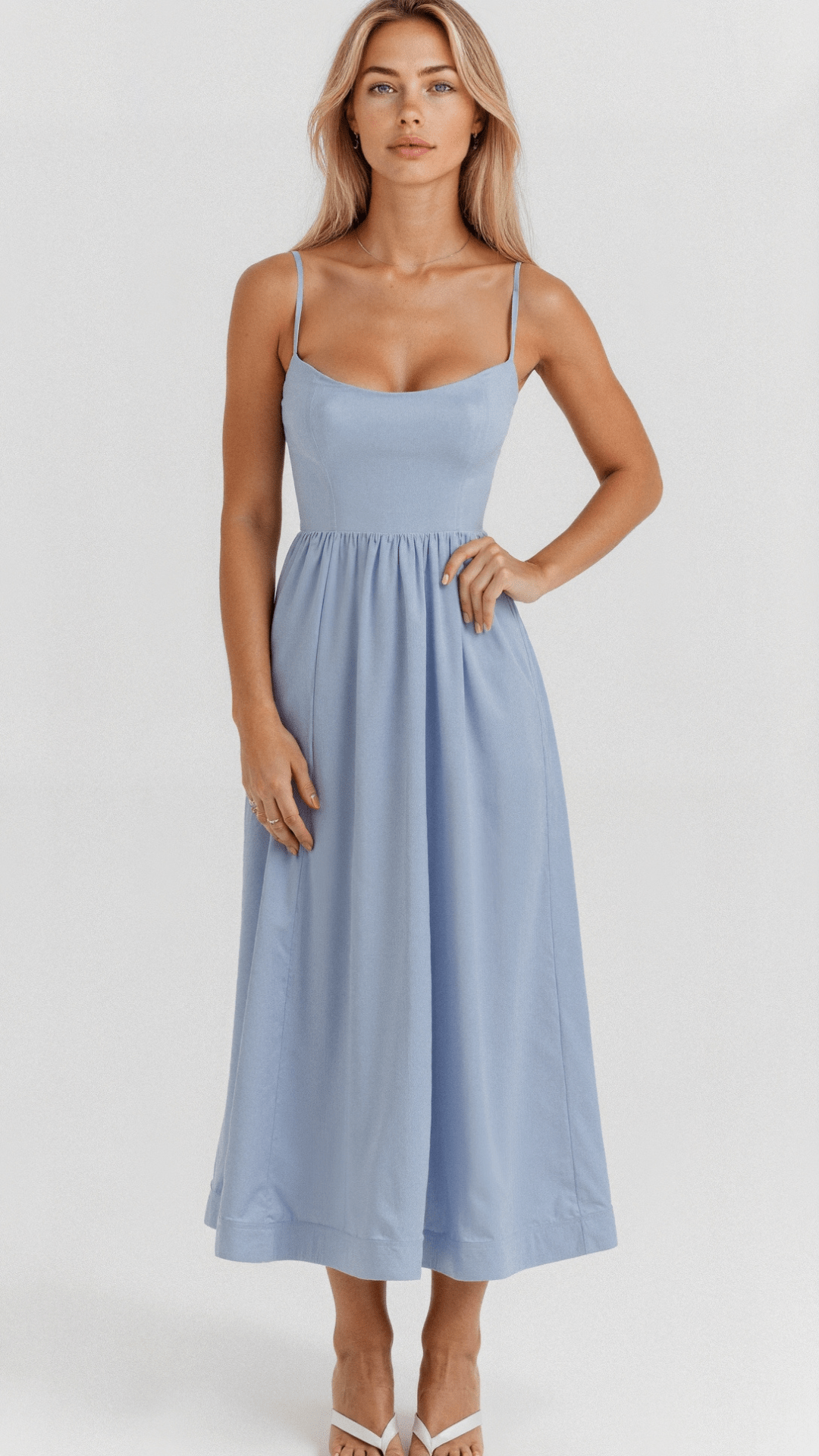 Gianna Voss | Elegant Midi A-Line Prom Dress