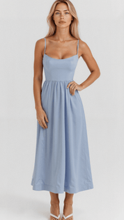 Gianna Voss | Elegant Midi A-Line Prom Dress