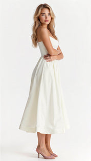 Gianna Voss | Elegant Midi A-Line Prom Dress