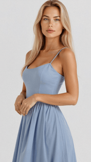 Gianna Voss | Elegant Midi A-Line Prom Dress