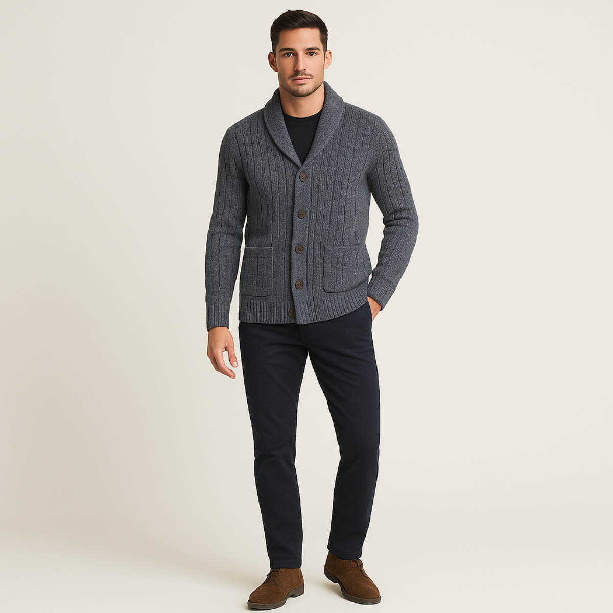 Giovanni Lombardi | Knitted Cardigan For Men