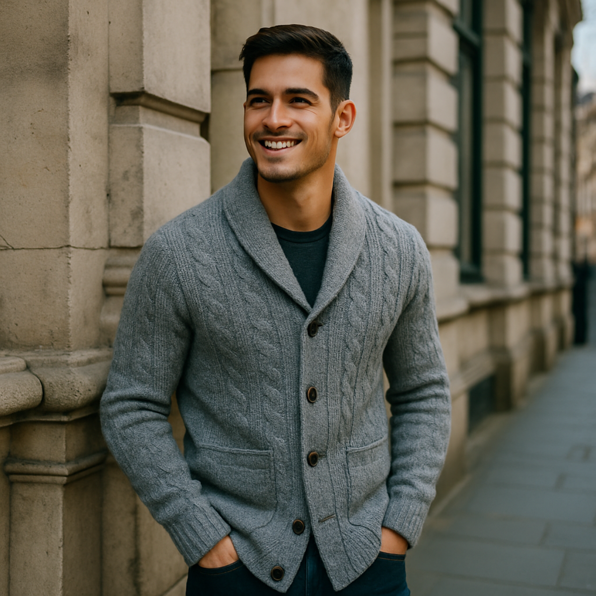 Giovanni Lombardi | Knitted Cardigan For Men