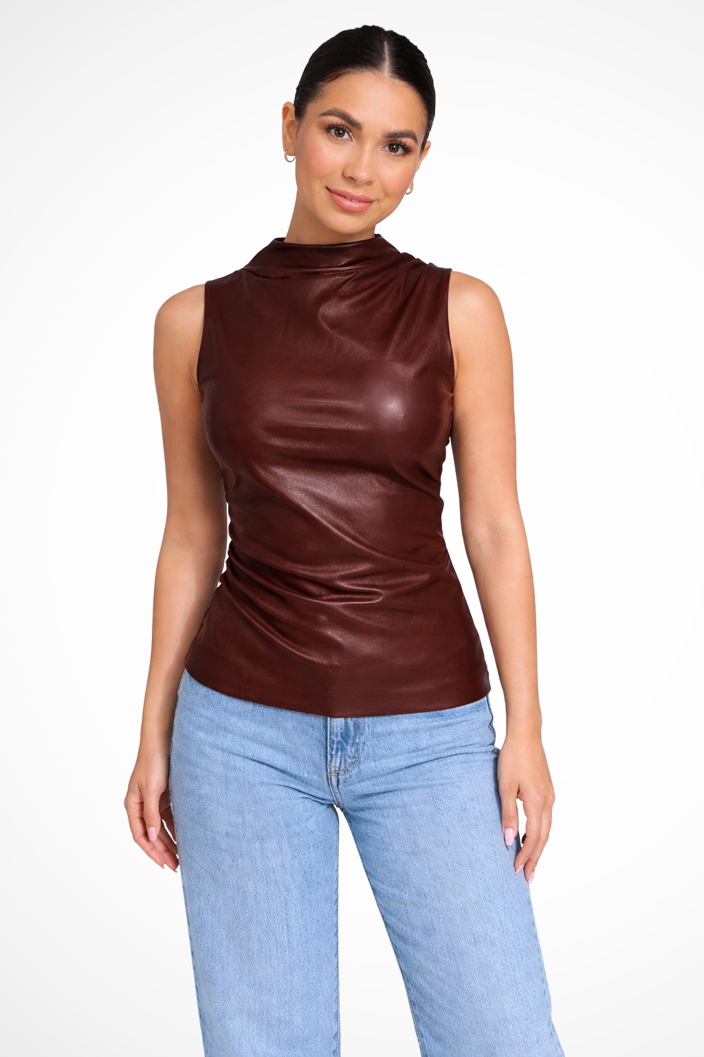 Giulia Ferraro | Sleek High-Neck Sleeveless Top