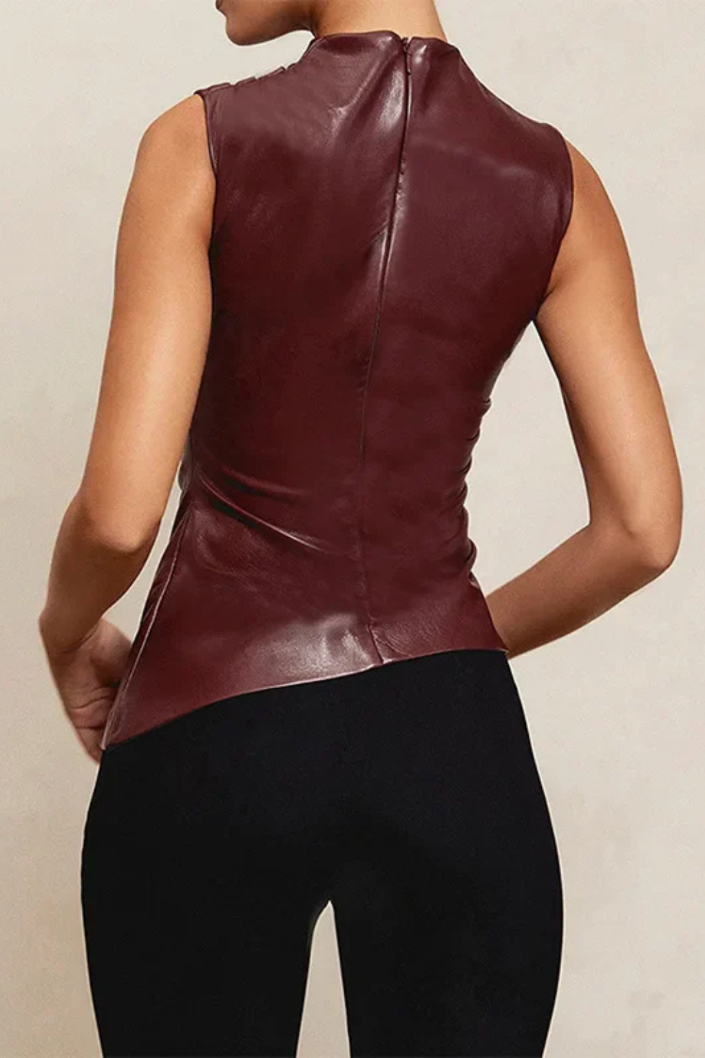 Giulia Ferraro | Sleek High-Neck Sleeveless Top