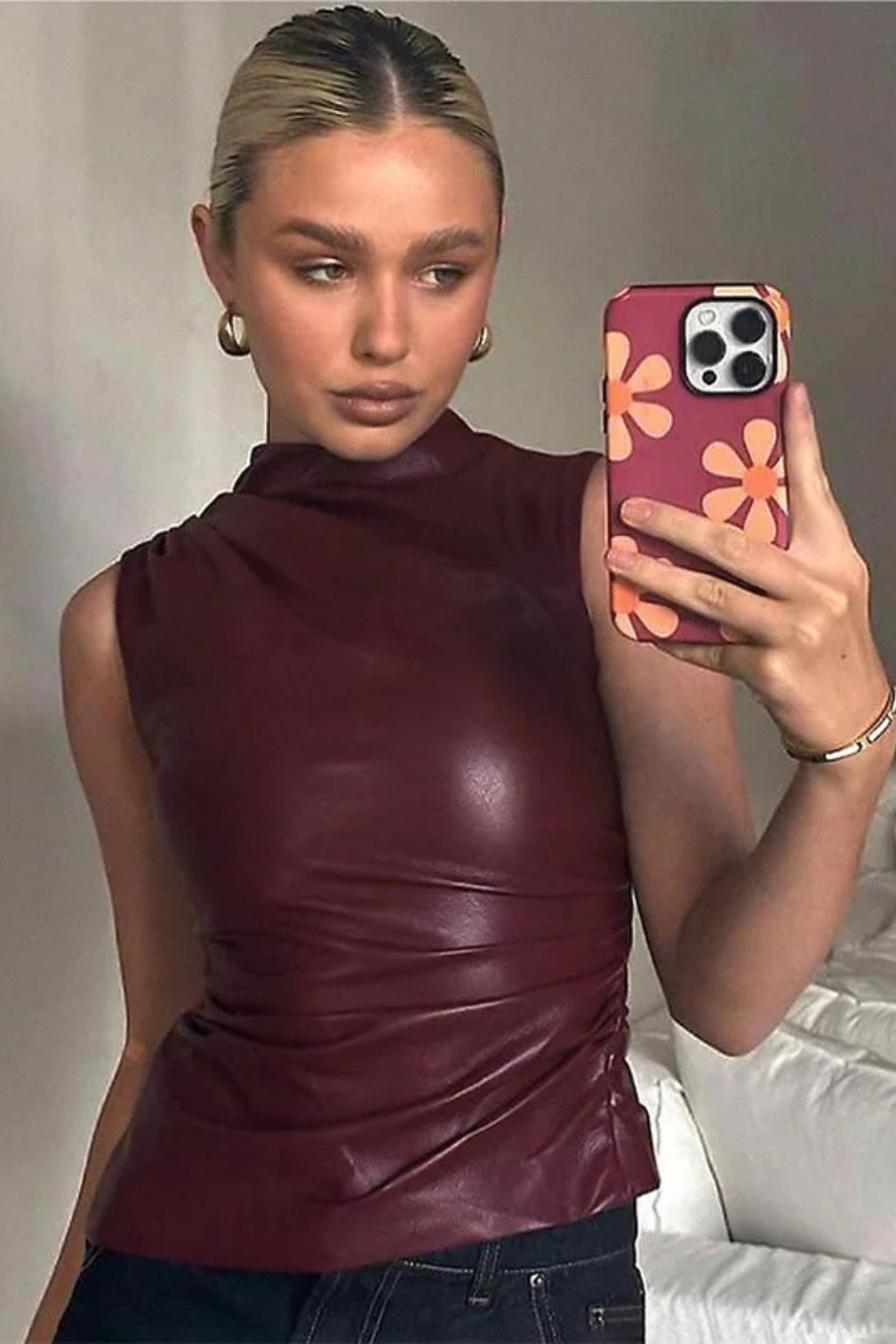 Giulia Ferraro | Sleek High-Neck Sleeveless Top