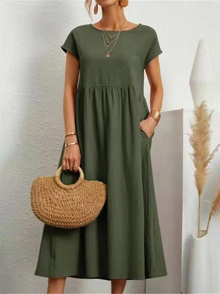 Giuliana Frost | Pocketed Midi Dress