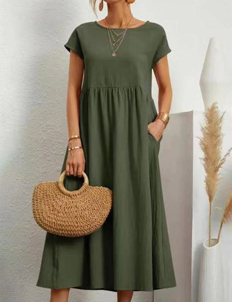 Giuliana Frost | Pocketed Midi Dress