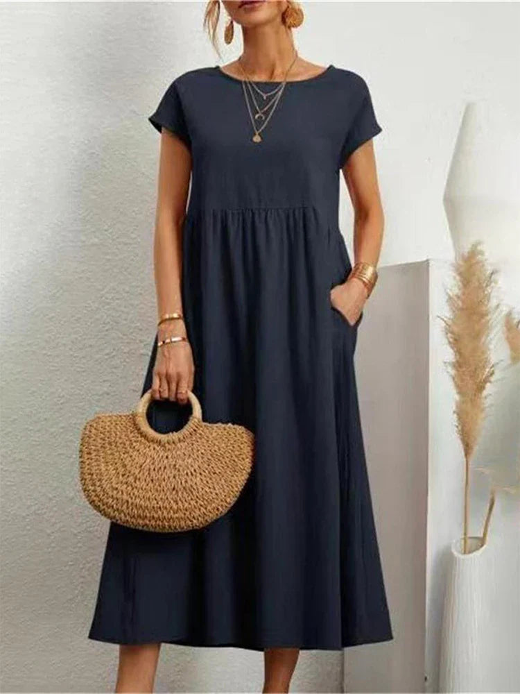 Giuliana Frost | Pocketed Midi Dress