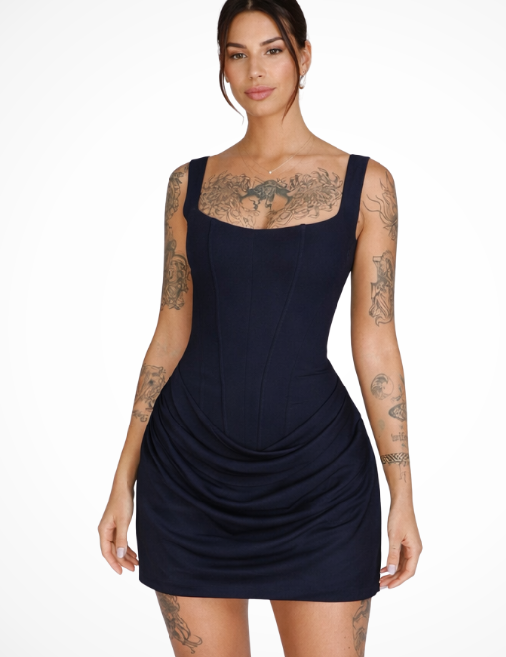Valentina Ricci | Sculpted Bodycon Mini Dress For Women