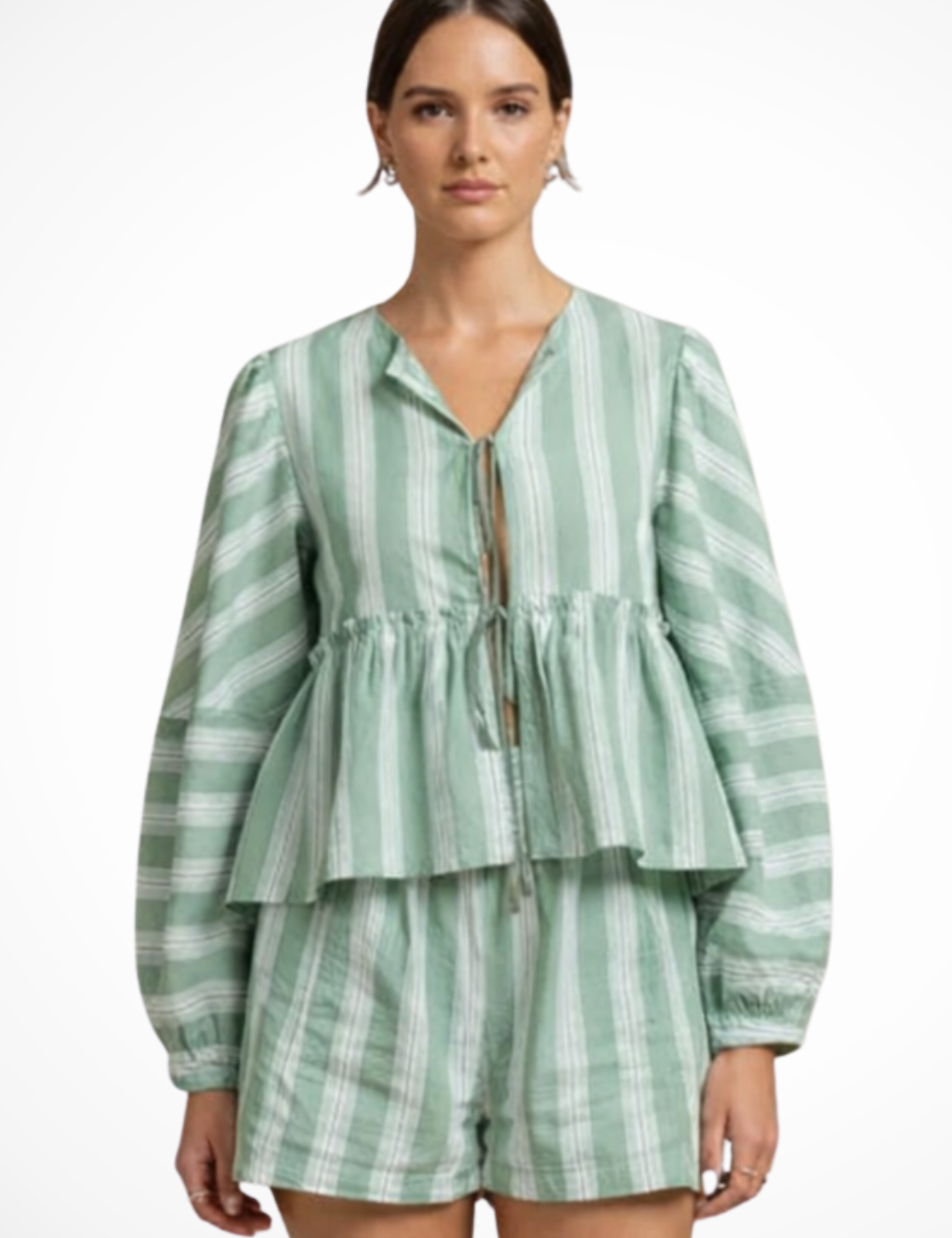 Camille Beaumont | Striped Lounge Set For Women