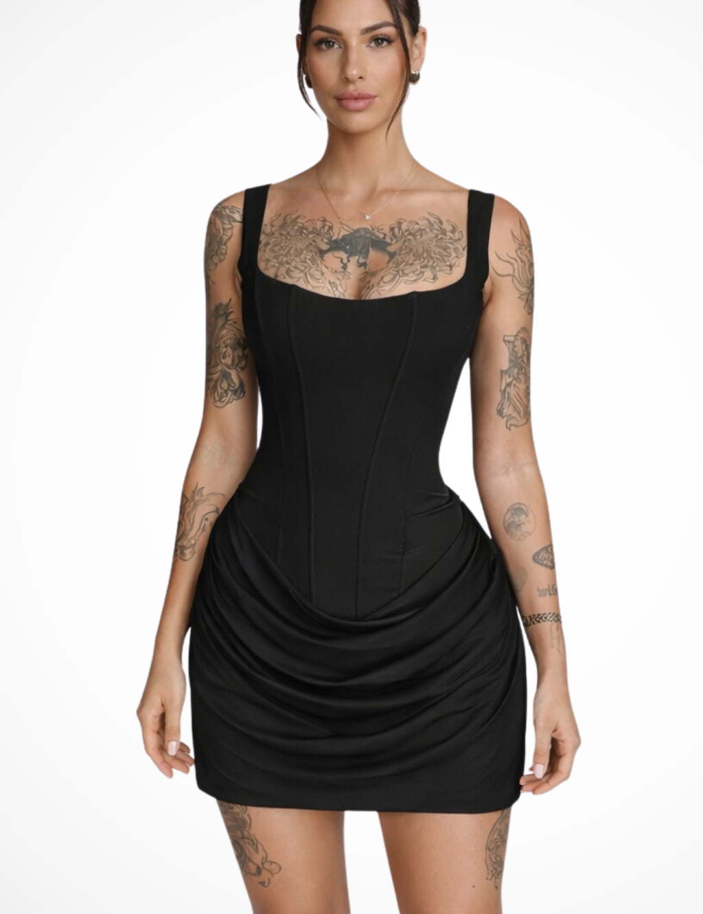 Valentina Ricci | Sculpted Bodycon Mini Dress For Women