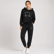 Grace Sullivan | Love Heart Print Tracksuit Set