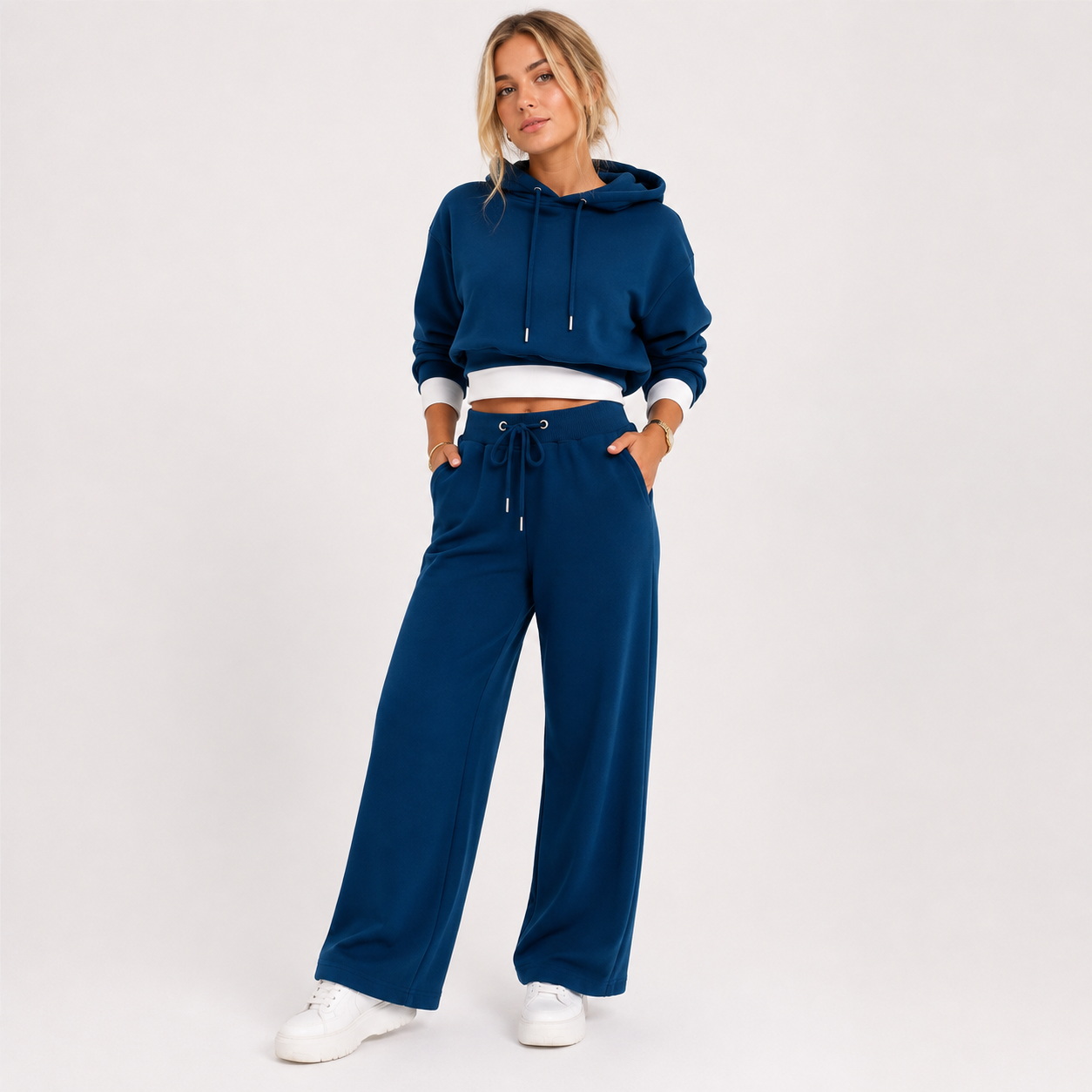Grace Williams | Two-Piece Purple Jogger Lounge Set For Women