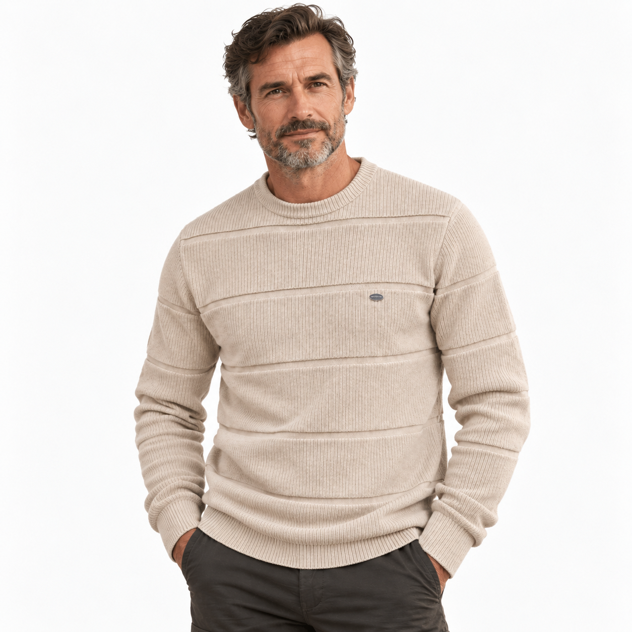 Graham Pearce | Cotton-Rich Crew Neck Sweater