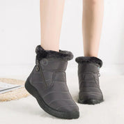 Freya Sanderson | Cozy Snow Boots For Women with Faux-Fur Trim