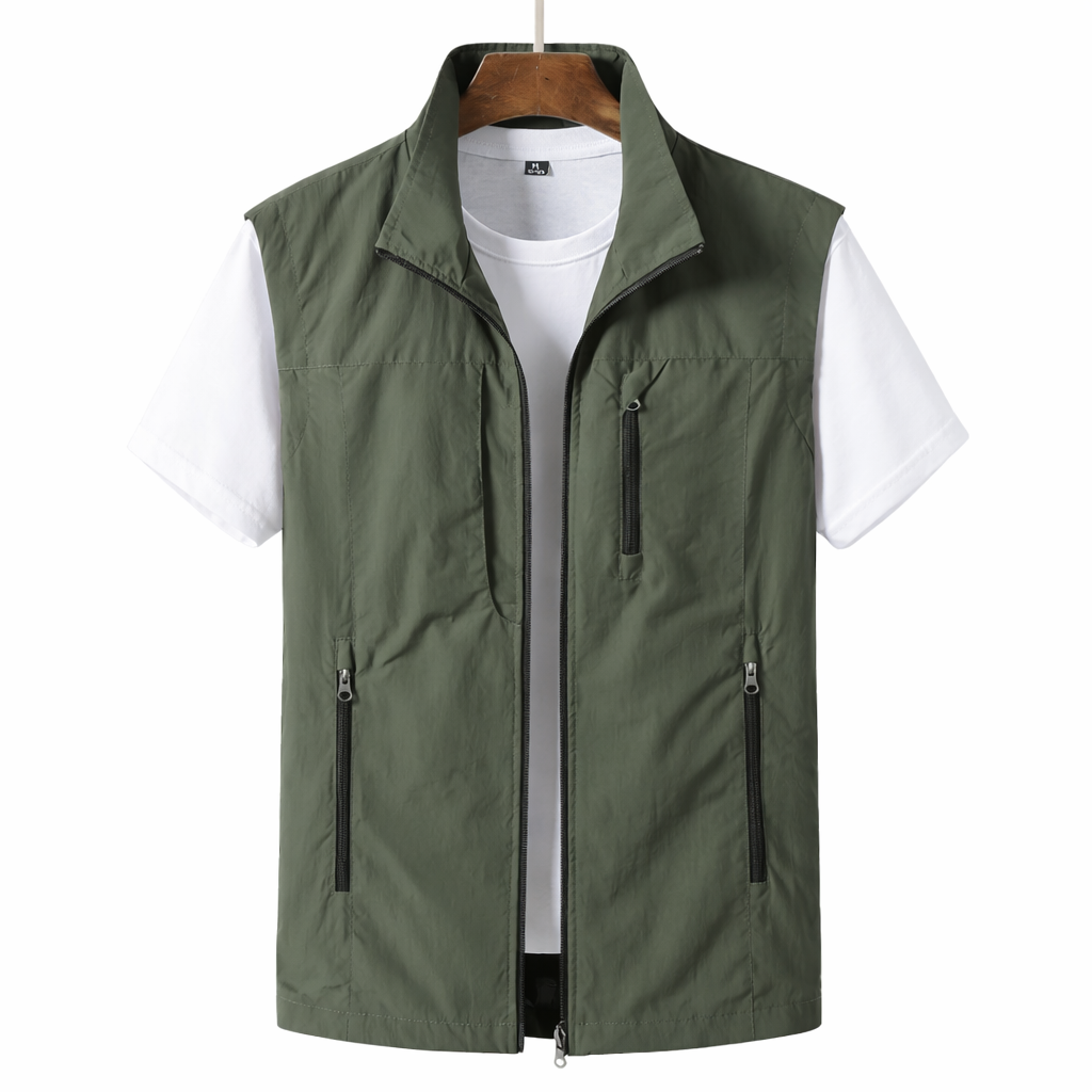 Alistair Pemberton | Men's Lightweight Gilet Zip Front Utility Vest