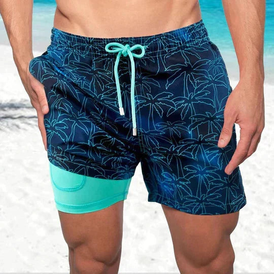 Oliver Statham | Quick Dry Swim Shorts with Compression Liner