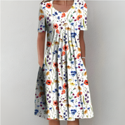 Zoe Dawson | Floral Puff Sleeve Midi Dress