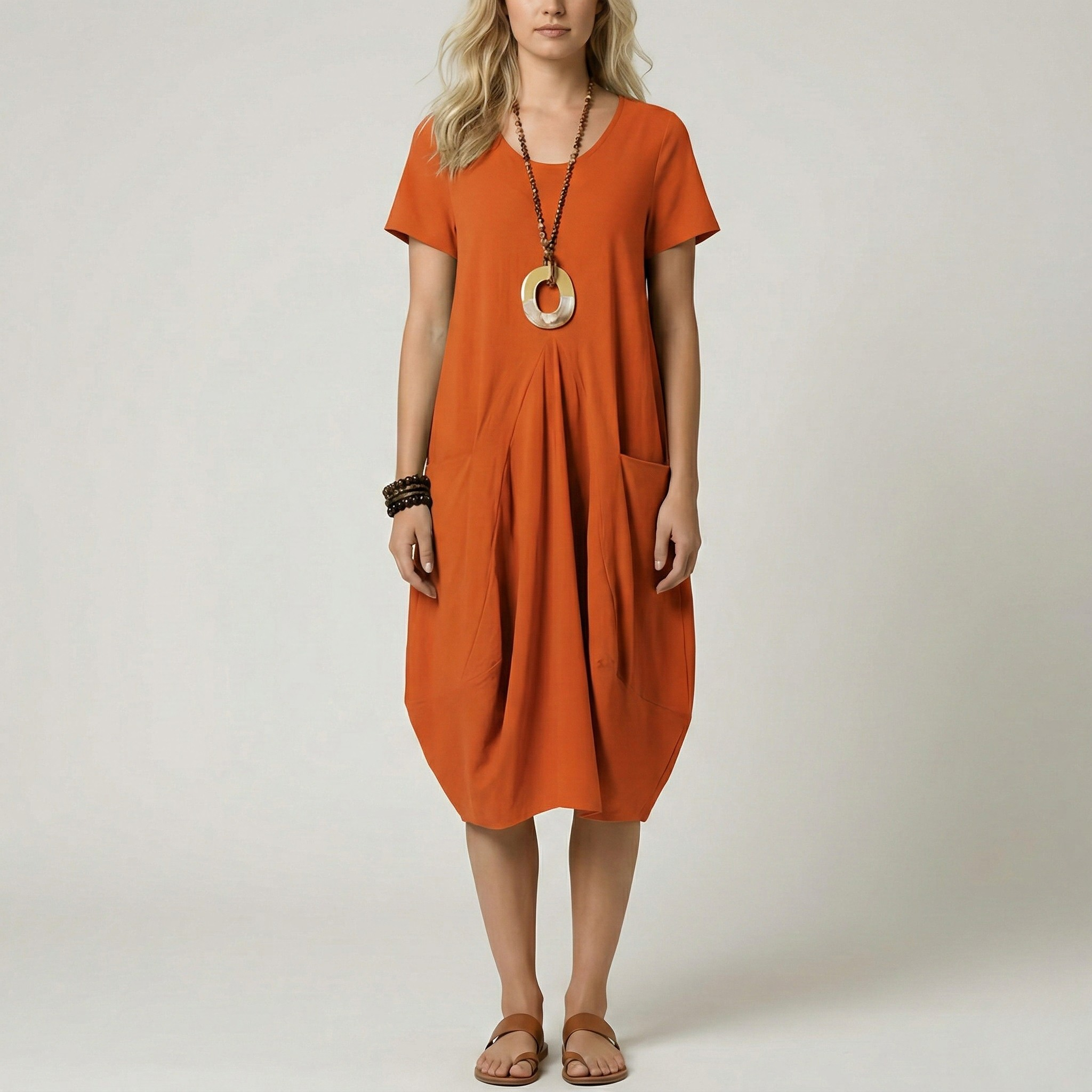 Harlow Sinclair | Utility Pocket Midi Summer Dress