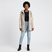 Harriet Calloway | Hooded Long Rain Jacket With Minimalist Finish