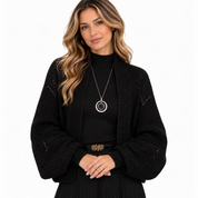 Harriet Dunmore | Chunky Knit Cardigan With Wrap Front